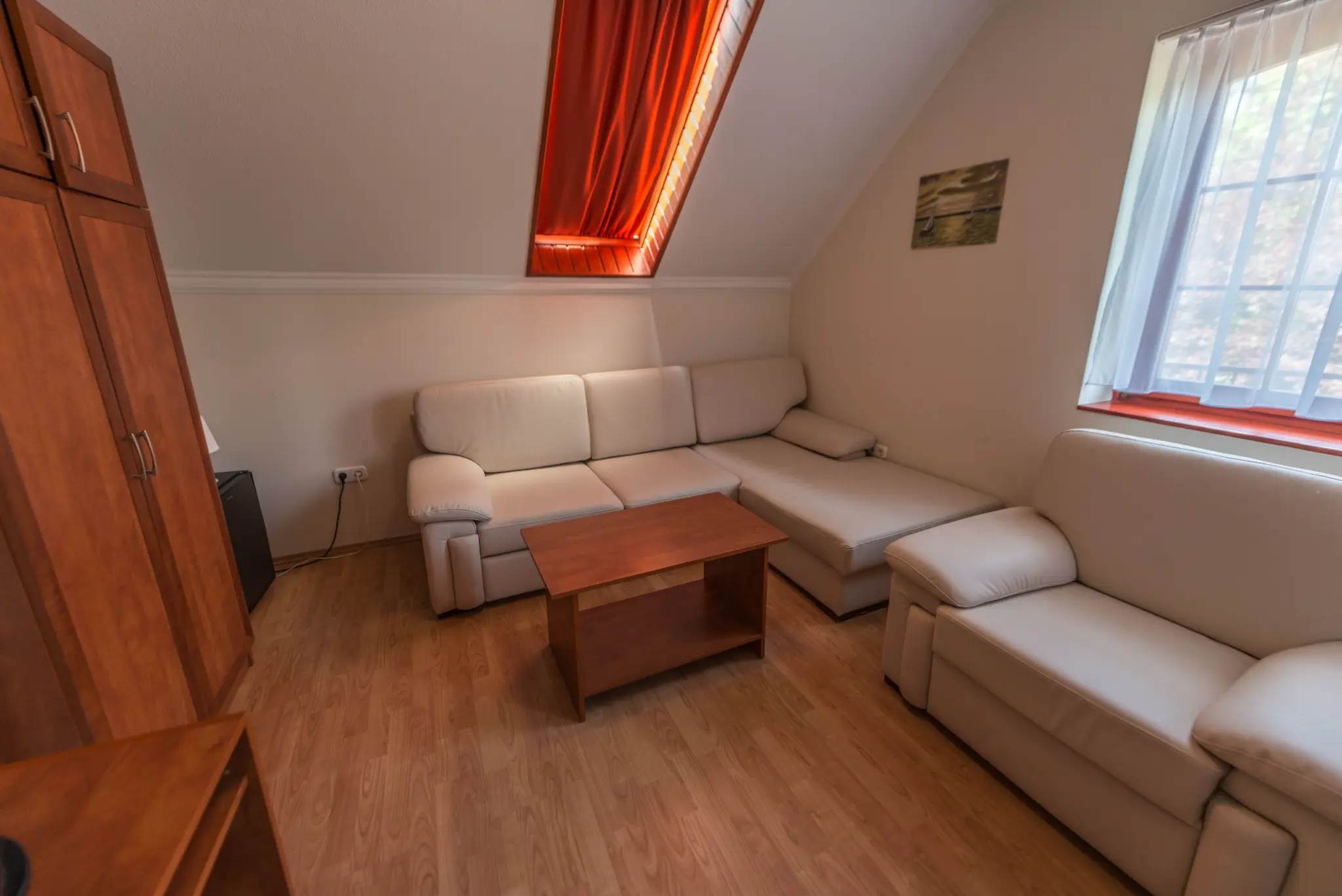 Siófoki panzió – családi apartman hálószoba franciaággyal